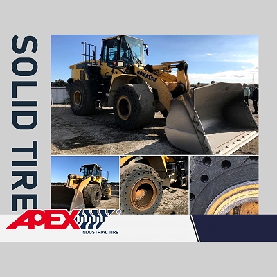 APEX Solid Wheel Loader Tires for 25 29 33 Inches