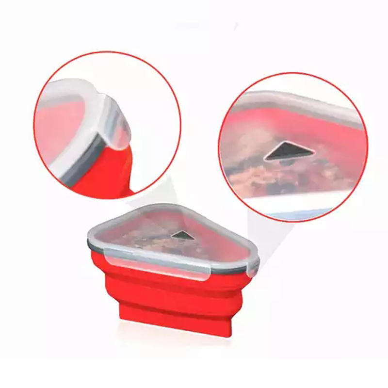 Hot sale Food storage box Pizza Storage Container Silicone Collapsible Reusable Pizza box