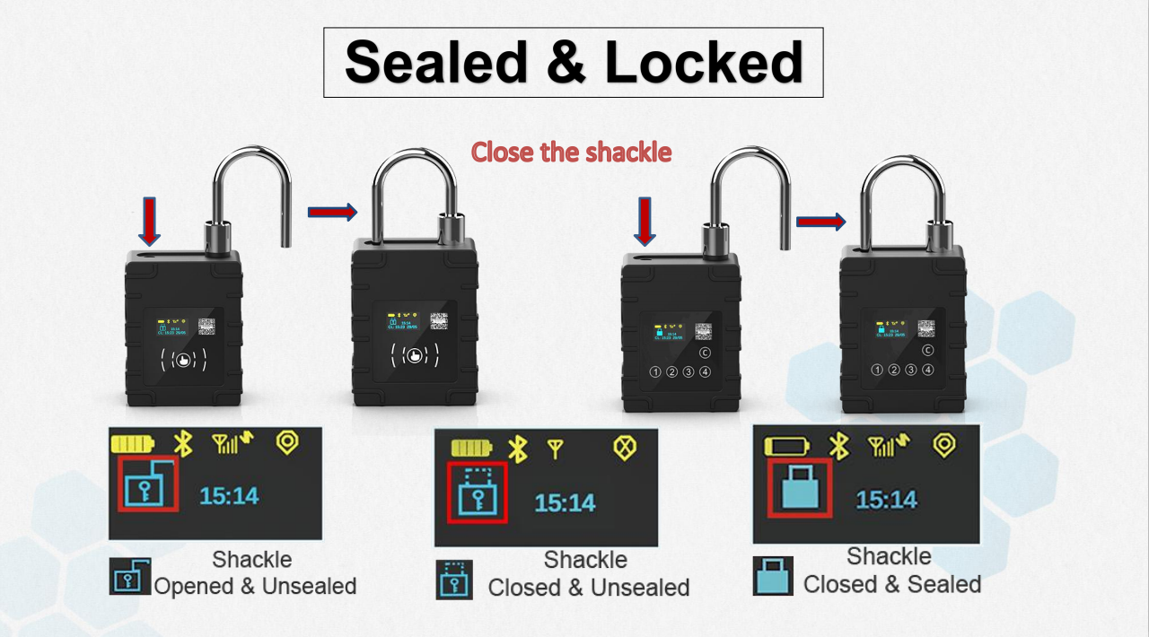 G300 Password GPS Tracker Padlock Electronic Smart E Lock