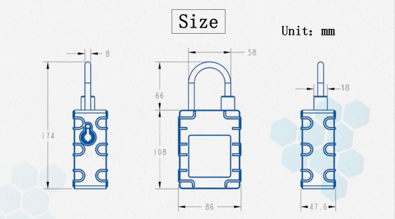 G300 Password GPS Tracker Padlock Electronic Smart E Lock