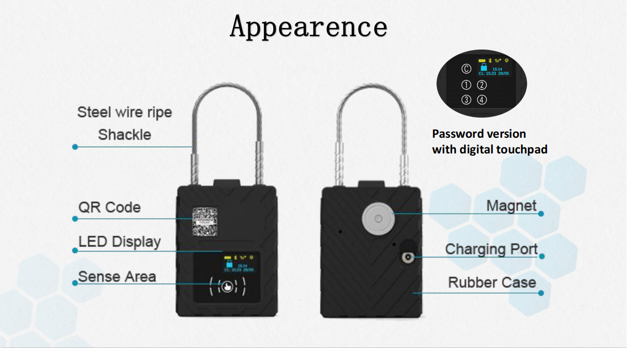 G360 GPS Tracker Padlock Electronic Smart E Lock