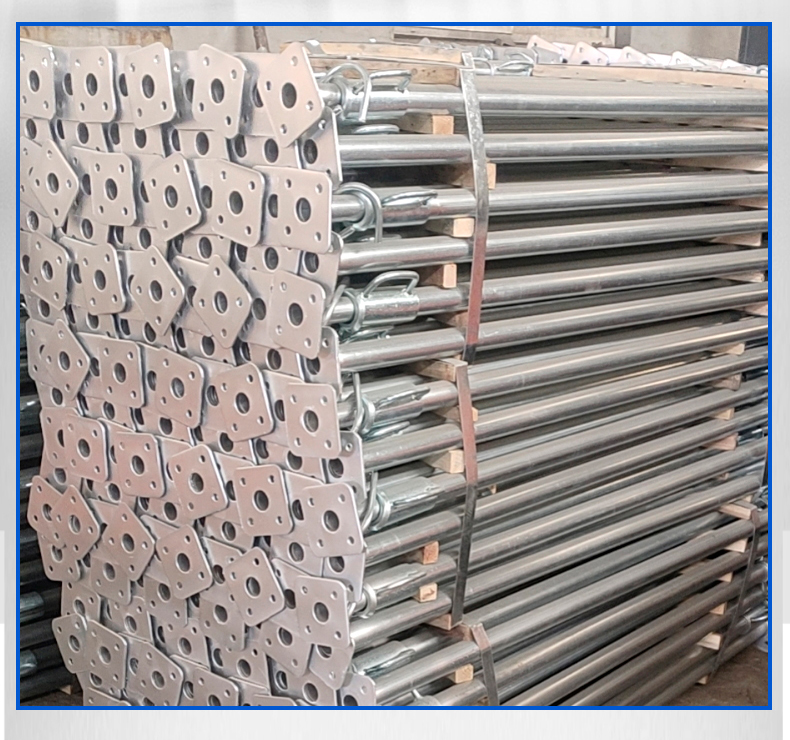Sprayed steel support Adjustable diagonal support Tripod building accessories