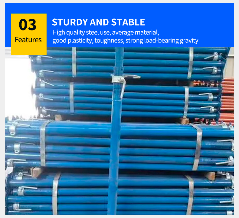 Sprayed steel support Adjustable diagonal support Tripod building accessories