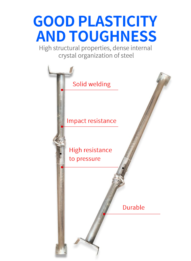 Sprayed steel support Adjustable diagonal support Tripod building accessories