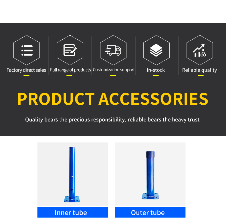 Sprayed steel support Adjustable diagonal support Tripod building accessories