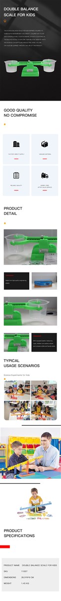 Double Balance Scale for Kids Clear Bucket Balance Scale for Liquids and Solids