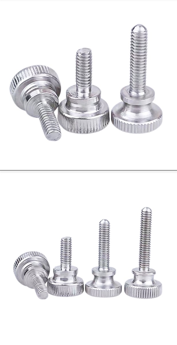 M4 straight handscrewed ringless screw