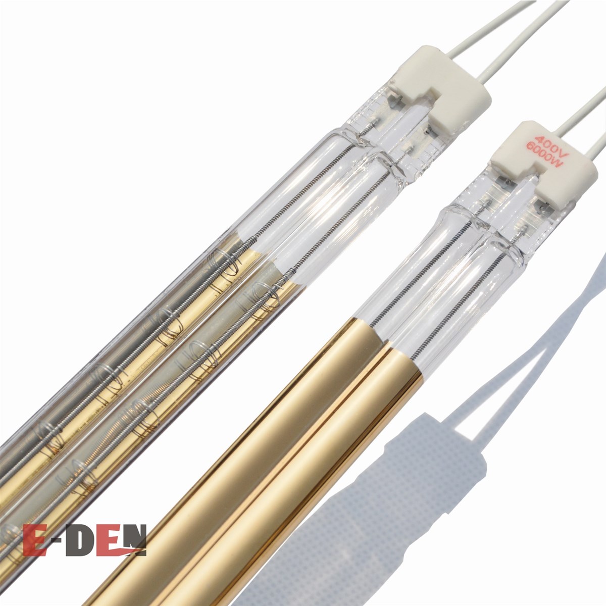 Twin Tube Gold Reflector IR Lamp Replacement Roland 400V 6000W Printer Quartz Tube IR Lamp