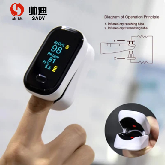 Hot Sale Oximeter Finger Digital Blood Testing Fingertip Oximeter of Pulse