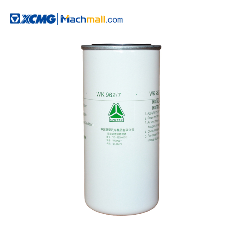 XCMG official crane spare parts diesel coarse filter element WK9627 VG1560080012860122117