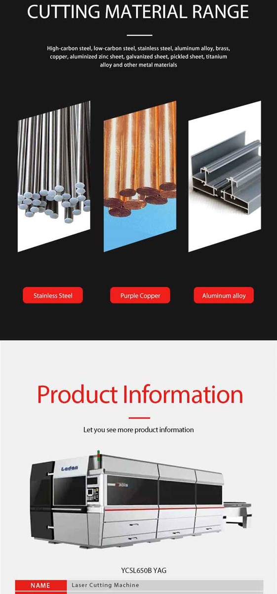 Laser cutting machineProduct specifications are diverse there is a need to contact customer service