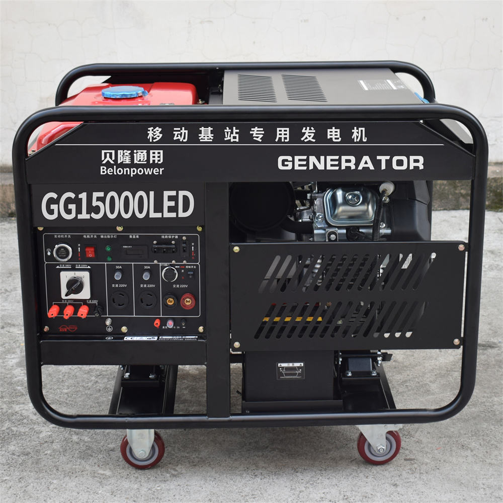 Belon Power 12kw dual power gasoline generator 12kw 220V380V petrol genset 15kva 3D gasoline generator