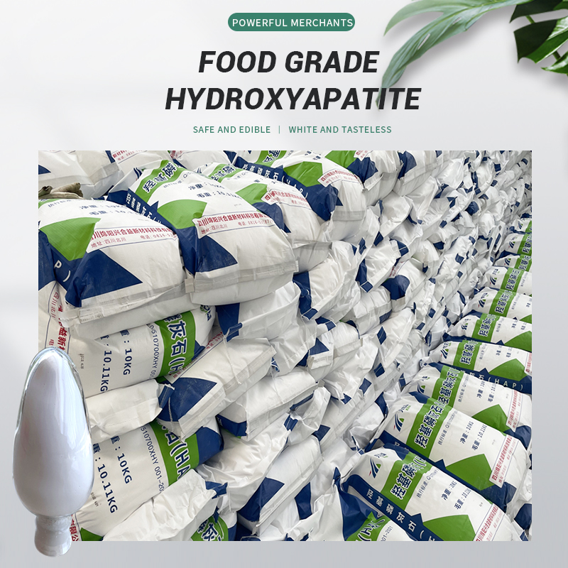 Foodgrade hydroxyapatite is white and odorless safe and edible with good calcium supplementation effect to ensure the