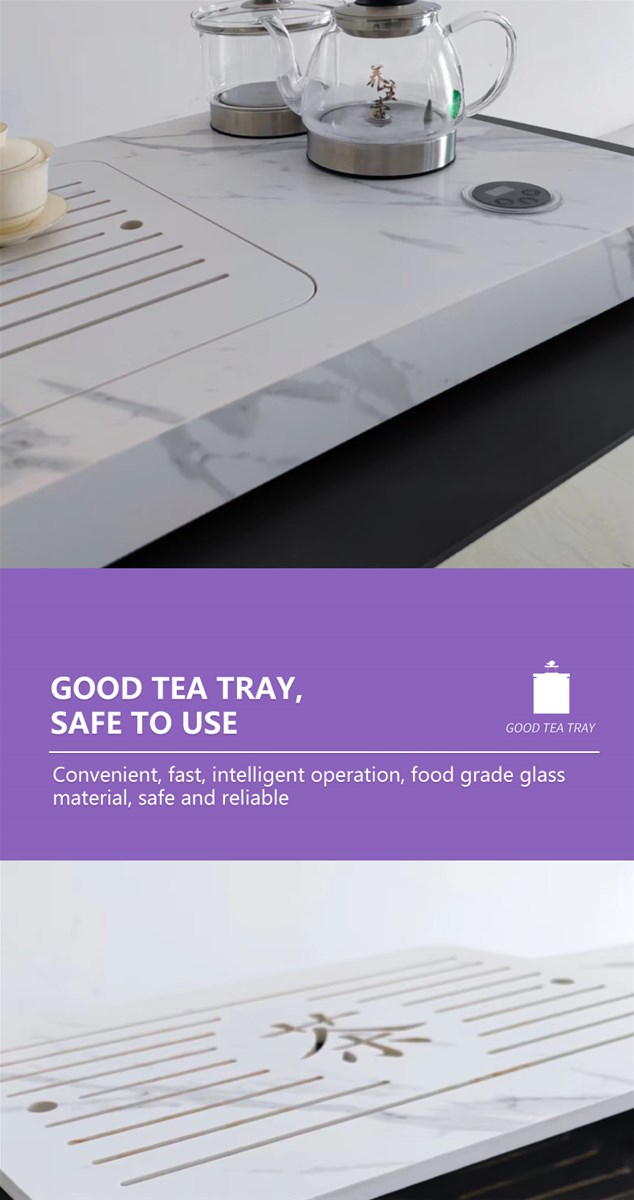 Rockplate integrated continuousgrain tea tray