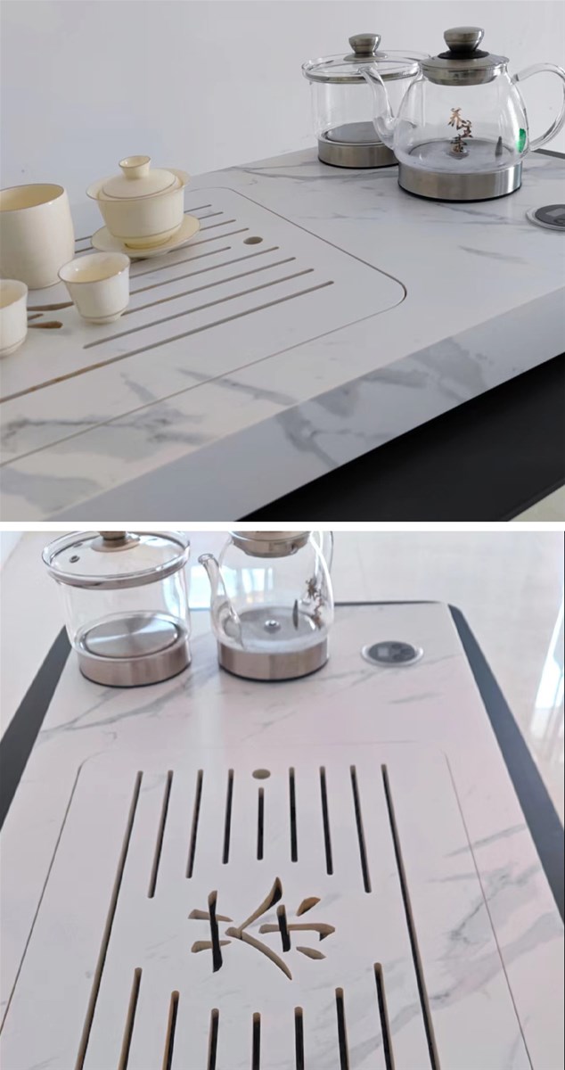 Rockplate integrated continuousgrain tea tray