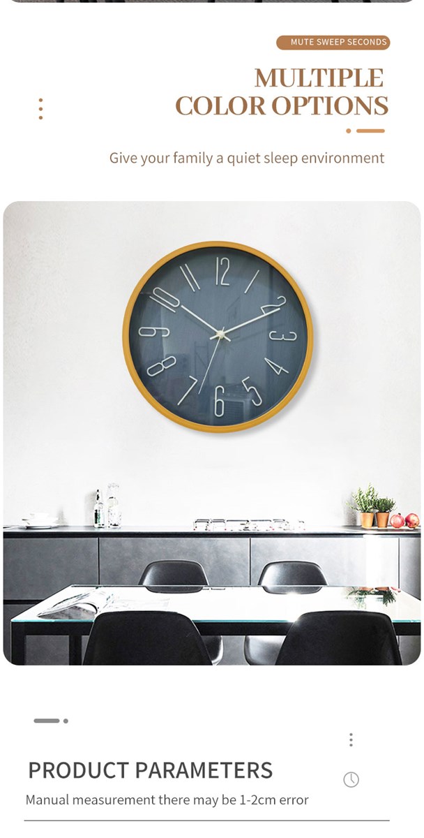Living room household clock wall clock 6208
