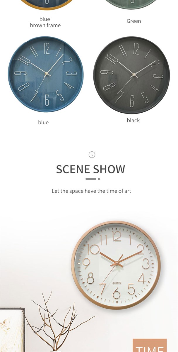 Living room household clock wall clock 6208
