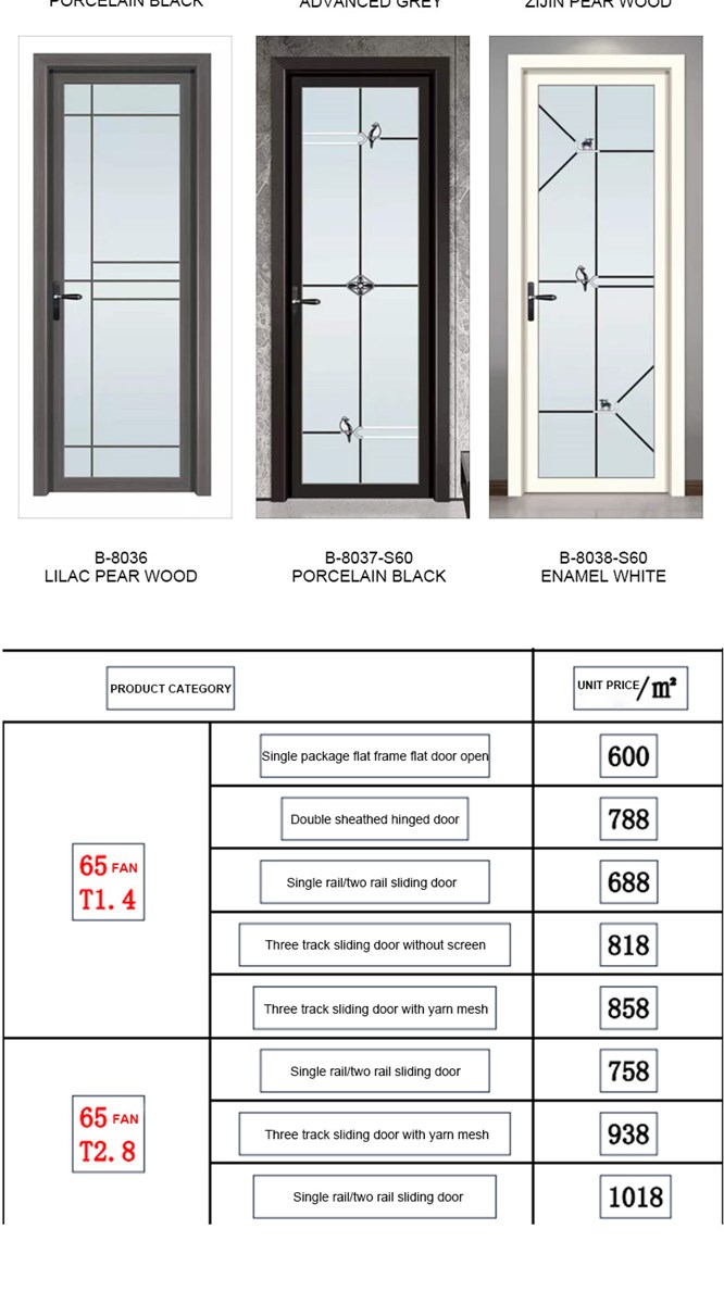 Decoration building materials doors and windows custom made