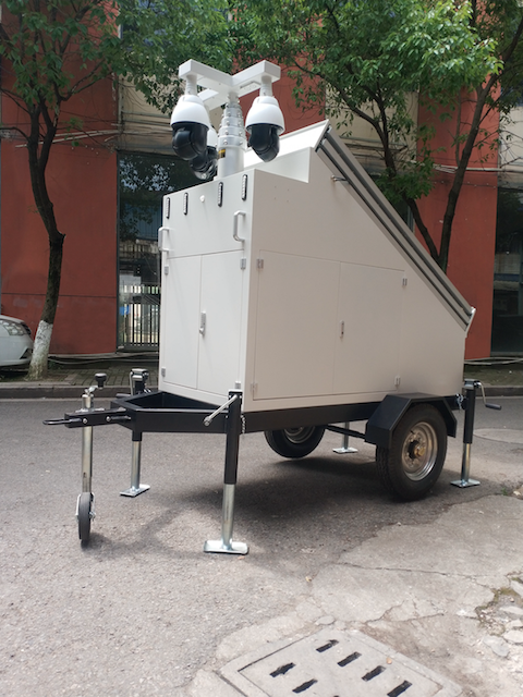 9m Mast Mobile Light Tower 4350W LED Floodlight Tower Light Generator