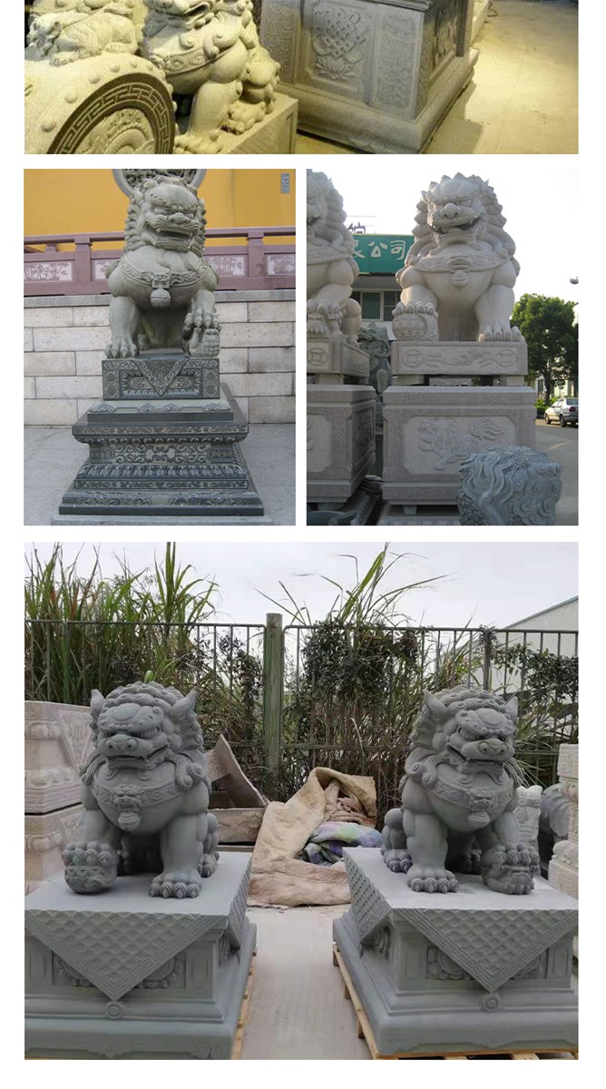 Beijing Lion Stone Carving customizable on demand