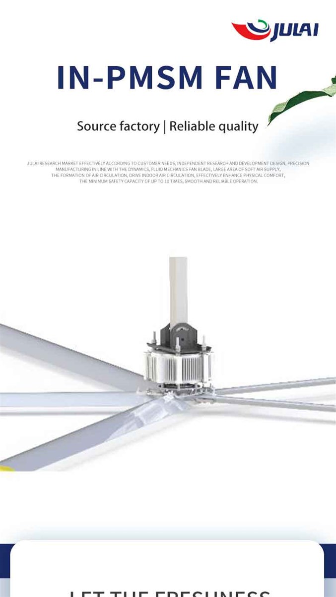 Julai 73m 24FT Industrial Ceiling Hvls InPmsm Fan