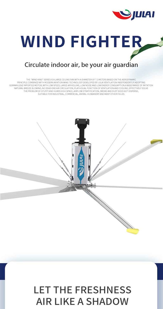 Julai Eld German Motor Ceiling Hvls Fan
