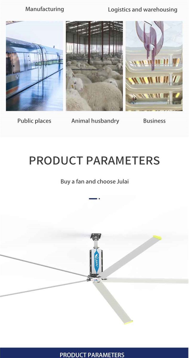 Julai Eld German Motor Ceiling Hvls Fan