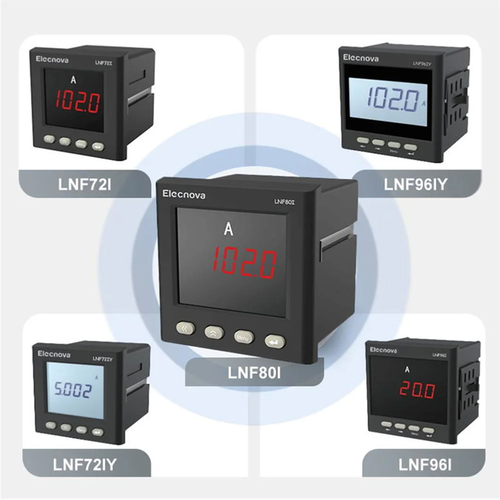 Factory Cheap Price LED Display SinglePhase Current RS485 Communication AC Current Meter Panel Ammeter Ampere Meter
