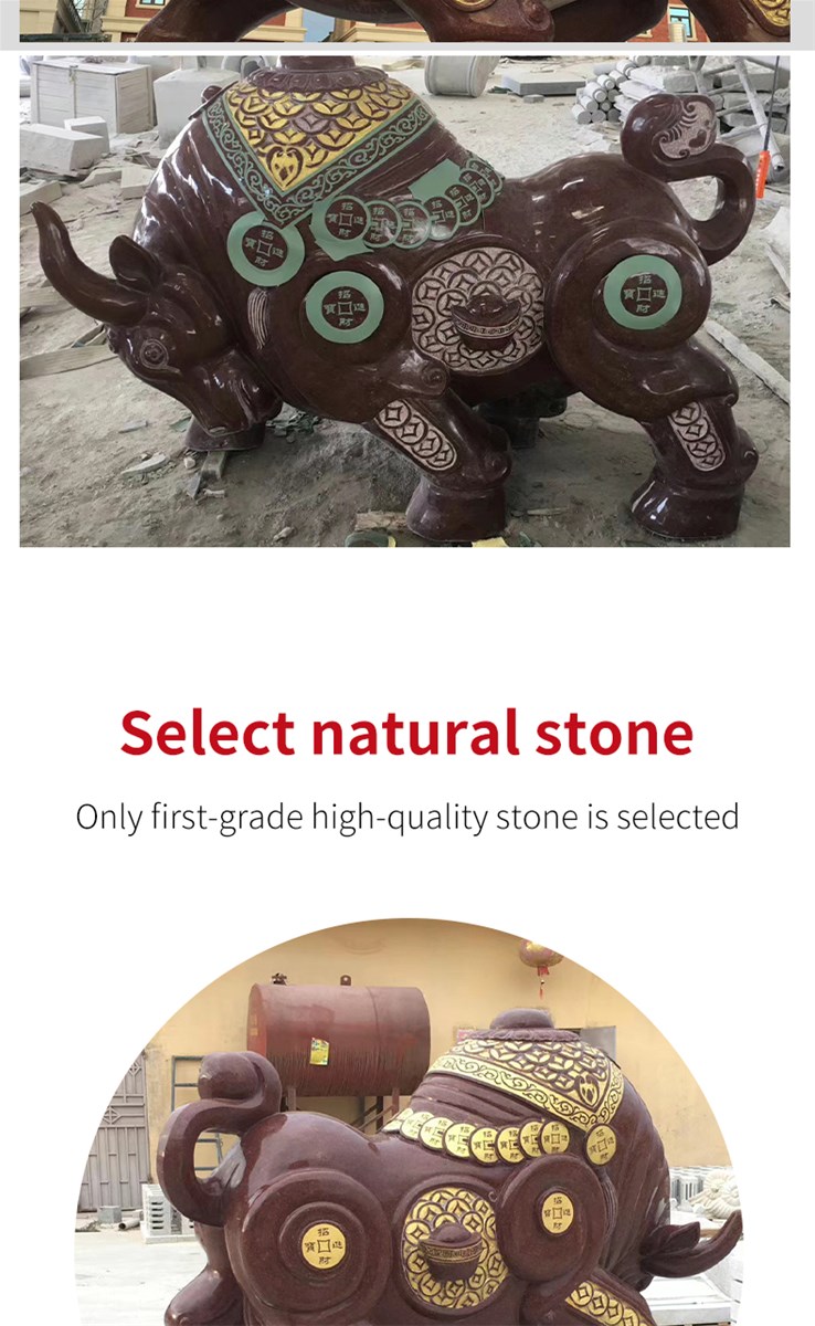 Granite bullfighting stone sculpture can be customized