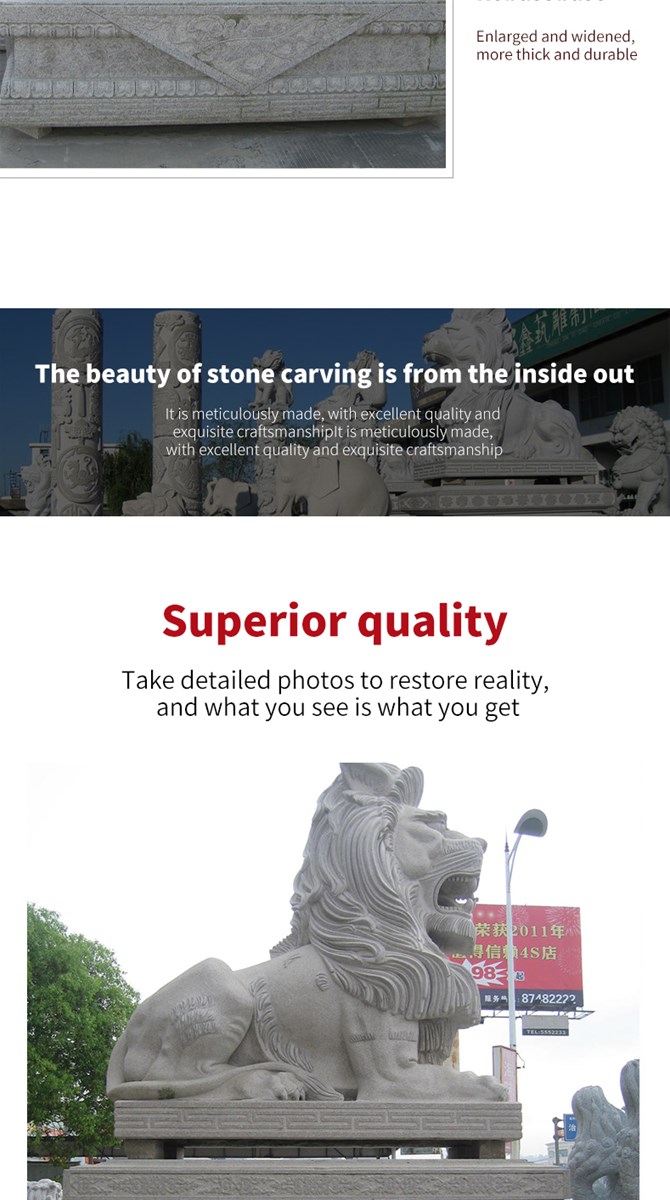 Granite Hong Kong dollar lion stone sculpture can be customized