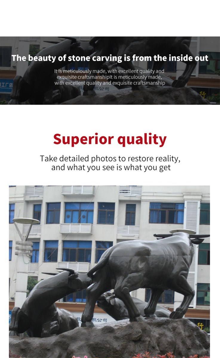 Buffalo sculpture group can be customized