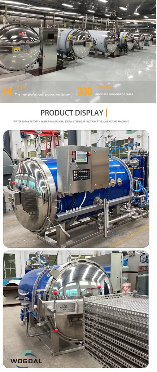 Retort Machine Pouch Autoclave Sterilizer for Glass Jar Bottle Drinks Canned Jams Tuna Sardine Luncheon