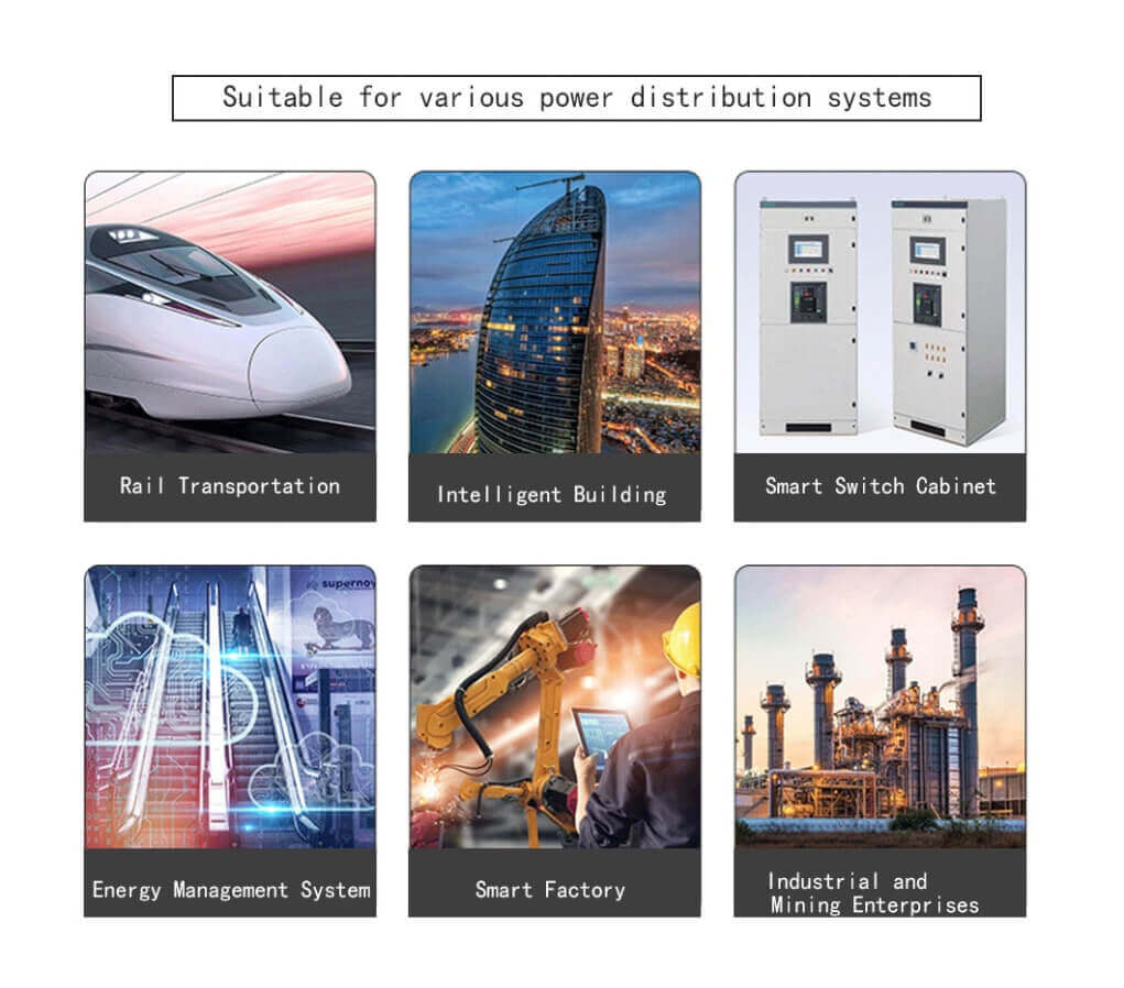 Intelligent Electrical Measuring Instrument Digital LCD Display Voltage Ammeter Three Phase AC Current Ampere Meter