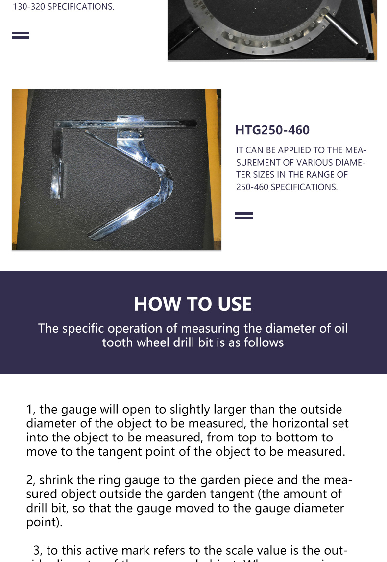 Universal drill bit diameter ring gauge