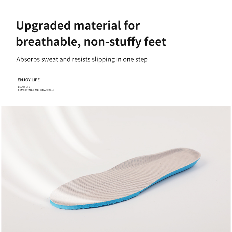 Powerful cotton breathable insoles support customization