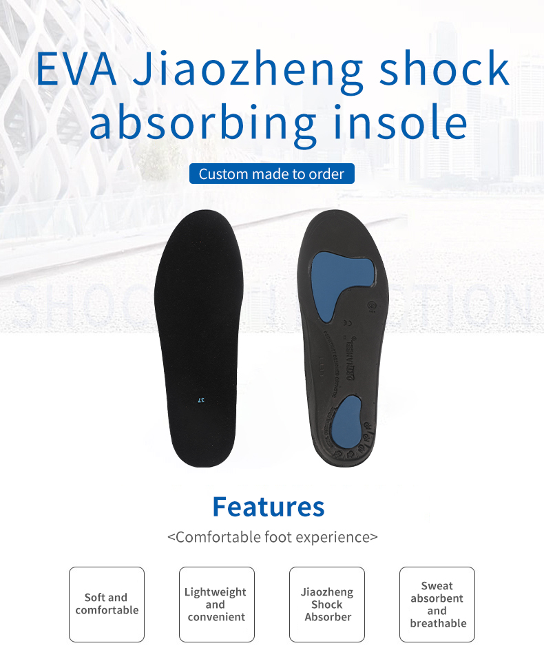 EVA Jiaozheng shock absorbing insoles support customization