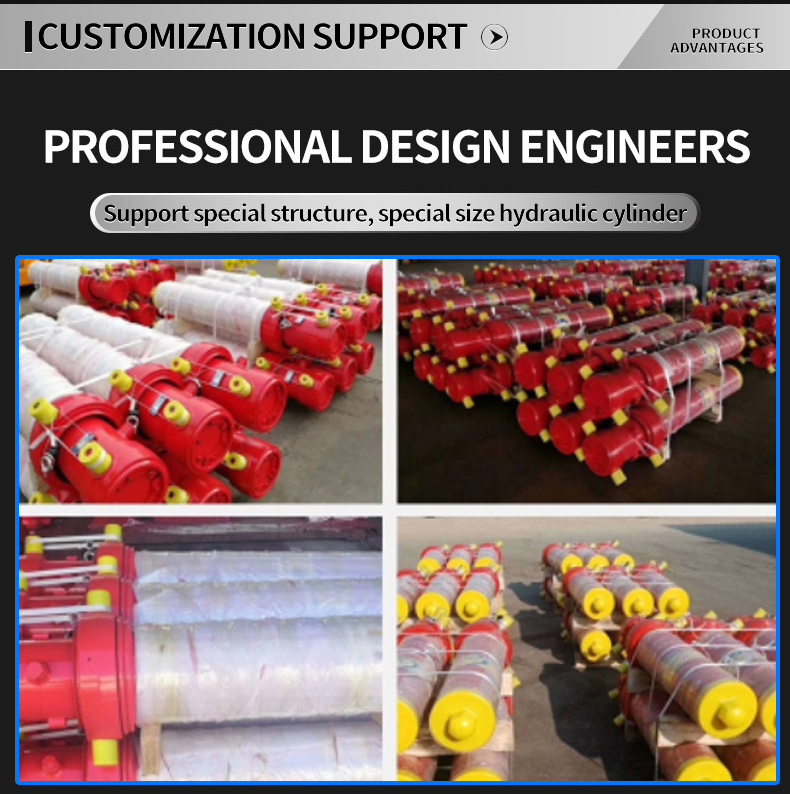 Dump truck hydraulic cylinder telescopic Front top cylinder Construction Machinery Parts hydraulic jack