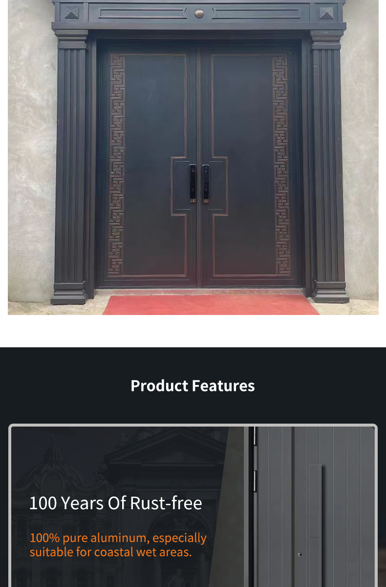 Cast aluminum doors support customization