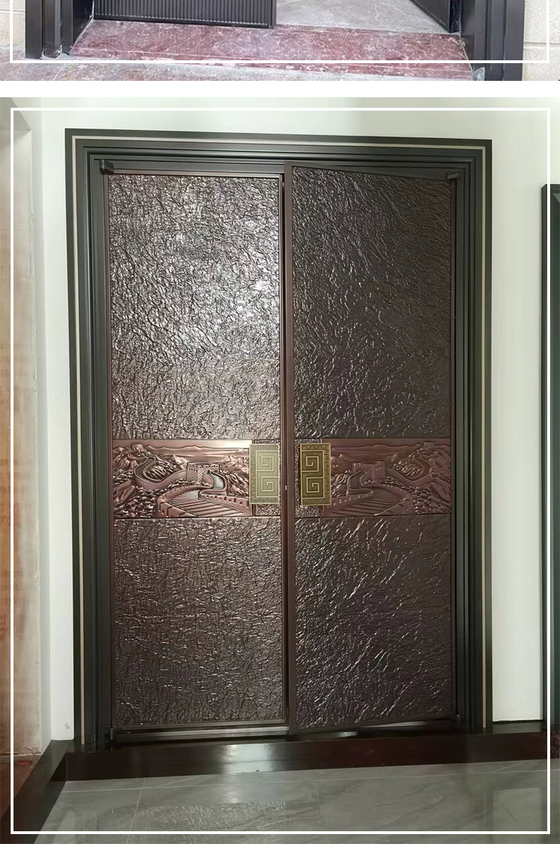 Cast aluminum doors support customization