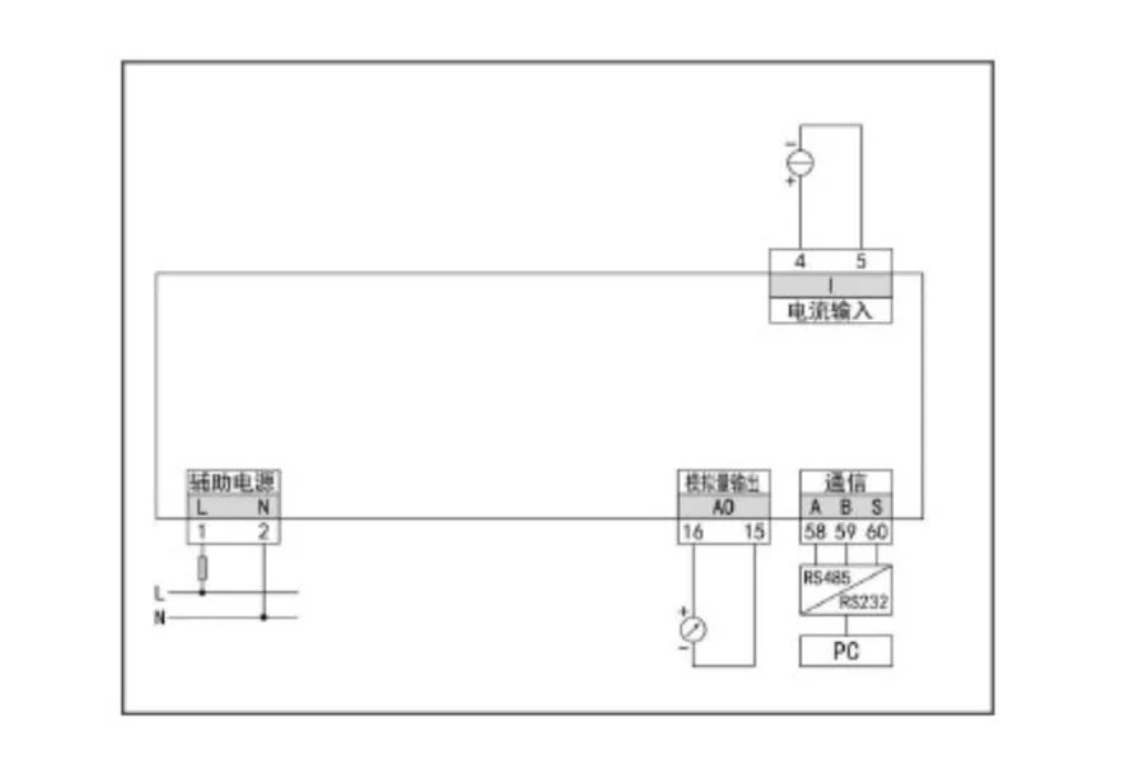 AC Single Phase Programmable RS485 Digital Panel Current Meter