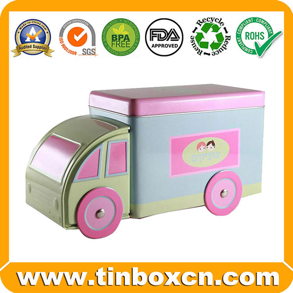 Tinplate truck tin box for metal gift packaging BR1966