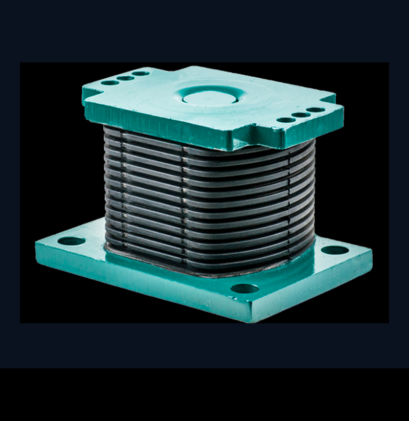Iron plate rubber bearing is used for heavy engineering trucks