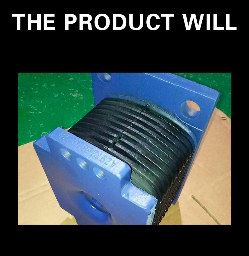 Iron plate rubber bearing is used for heavy engineering trucks