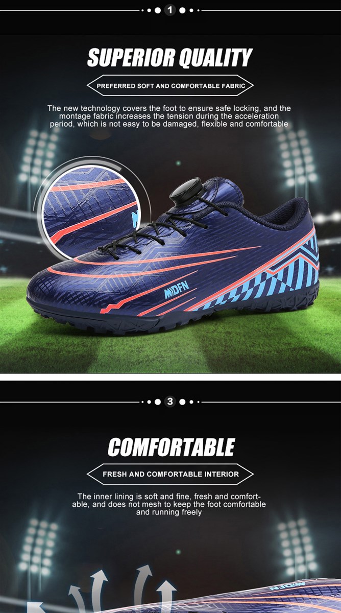 Rotating deduction football shoes blackbluepink 02X25