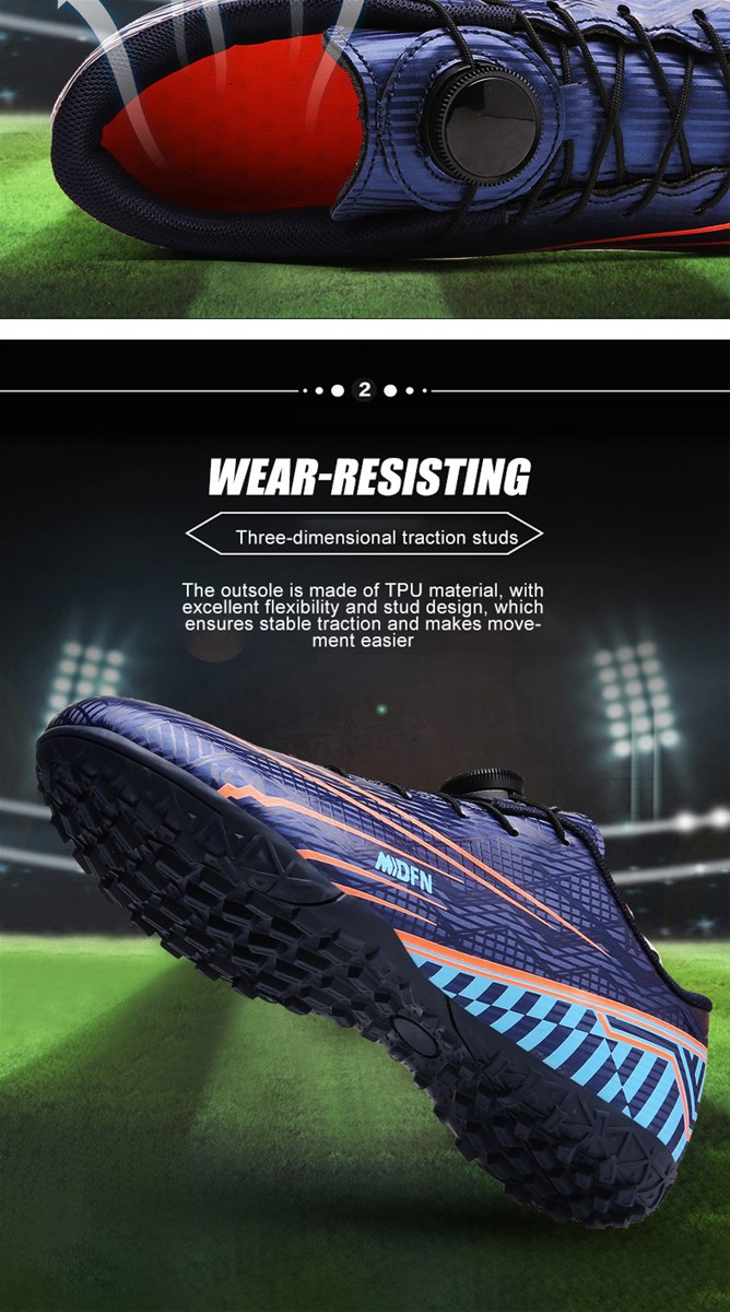 Rotating deduction football shoes blackbluepink 02X25