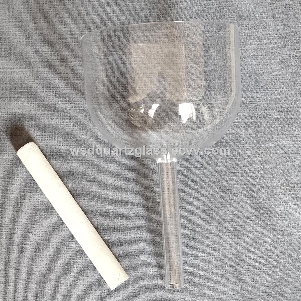 Hollow or solid handle clear singing bowl