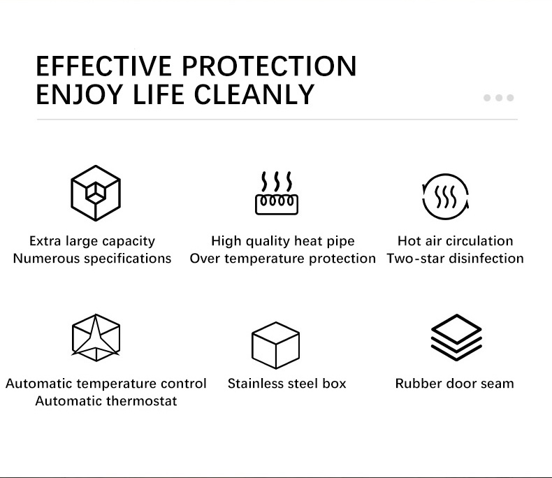 High temperature hot air disinfection cabinet