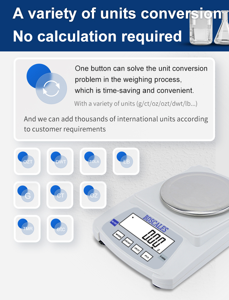 Weight scale BDS Weight Pan 120mm Laboratory Balance LCD Display digital scale jewelry gold balance