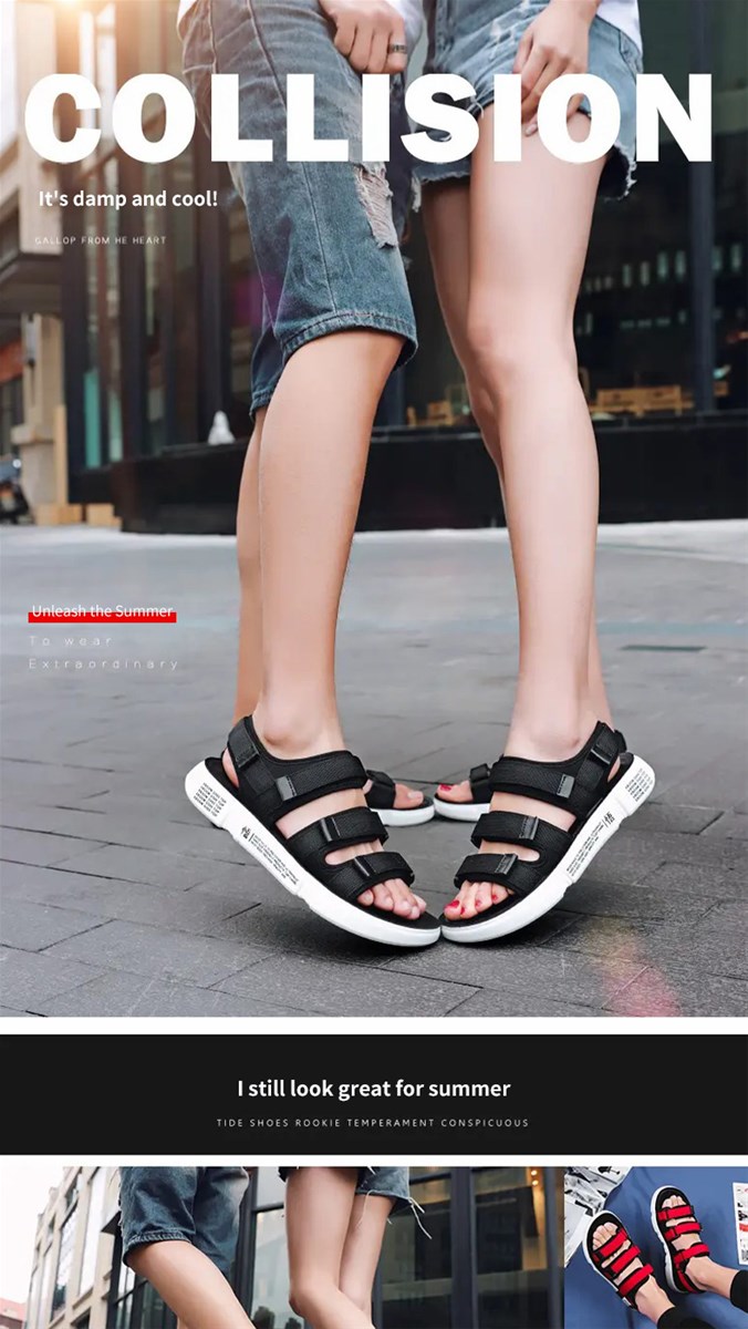 902A new beach sandals for couples casual and comfortable support email contact