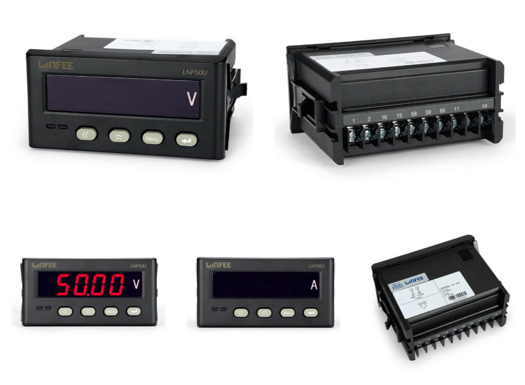 New Design Single Phase Current LED Display Panel Digital Voltmeter